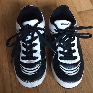 Child cleats vizari white/black